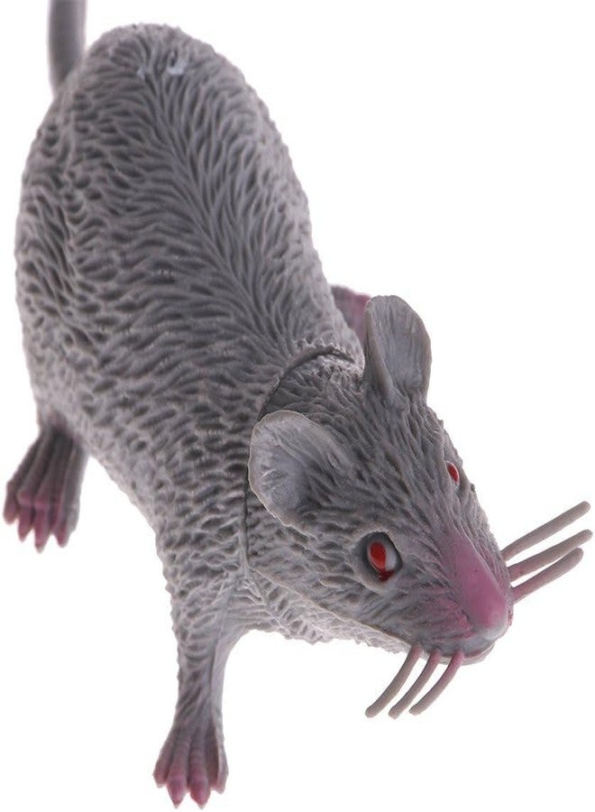 WinldMonmo Gray Realistic Plastic Halloween Rat Toy - Lifelike Fake Mouse for Pranks, Spooky Decorations, and Creepy Party Props - Perfect for Halloween, April Fool's Day, and Trick Decorations - Image 1
